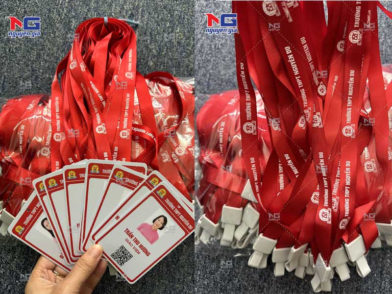 mẫu dây và thẻ nhân viên văn phòng thực tế tham khảo 
