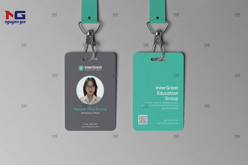 mẫu thẻ nhân viên văn phòng