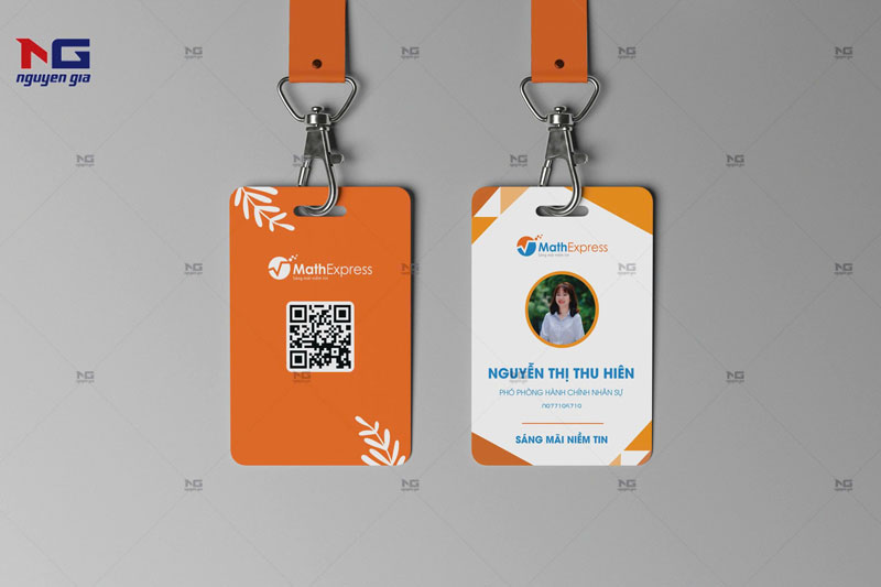 mẫu thẻ nhân viên văn phòng